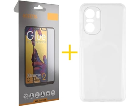Carcasa + Protector de Pantalla para Xiaomi MI 11I ACCETEL Transparente Claro