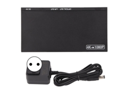 Divisor De Interfaz Multimedia Hd 4k A 60 Hz Con 2 Puertos Hdvb12sa, Salida Óptica Y Salidas L/r.