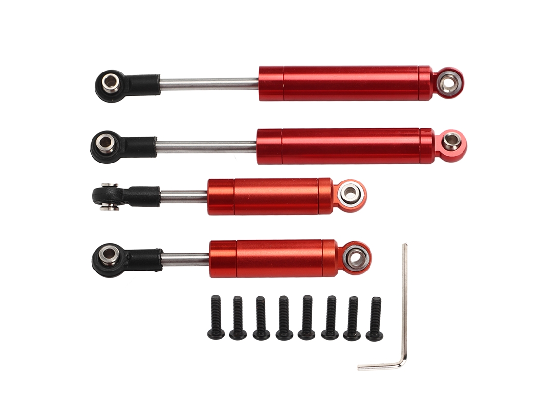 Ymsl Amortiguadores Delanteros Y Traseros De Aleación De Aluminio Para Coches Rc 1/18 Axial, Piezas Rc De Metal Fáciles De Reemplazar Hxl