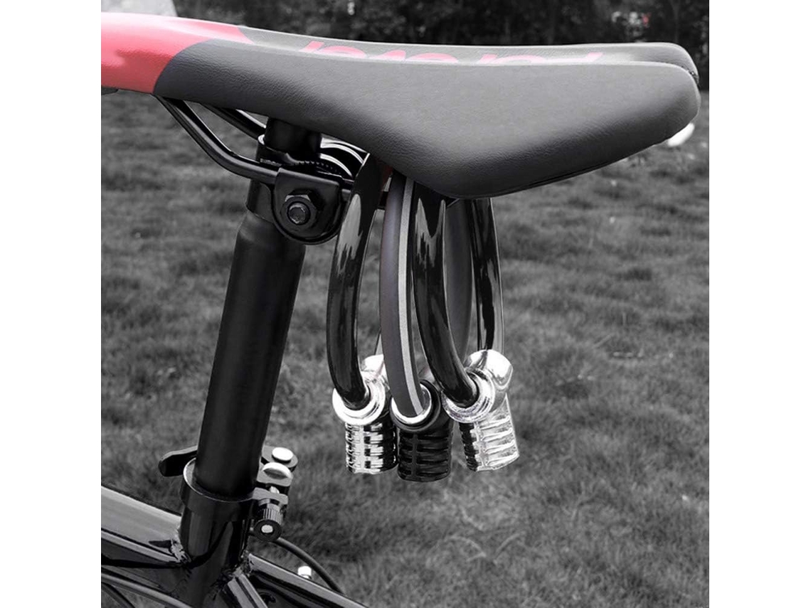 Cable Antivola De Vélo Haute Securité Durable 12 Mm Para Ruta Scooter Revêtement Pvc Alliage Zinc