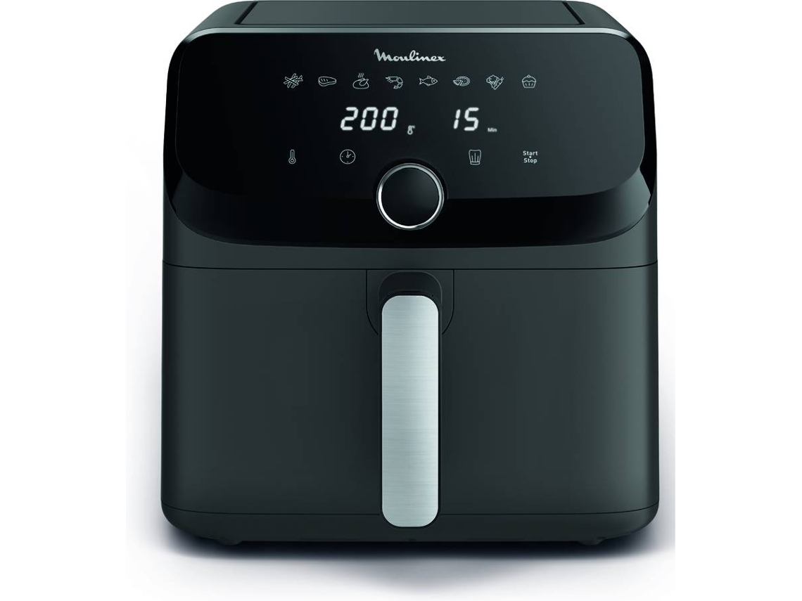 Freidora de aire MOULINEX Easy Fry Mega EZ855HF0 Freidora sin aceite (7,5 L - 8 programas automáticos - Negra)