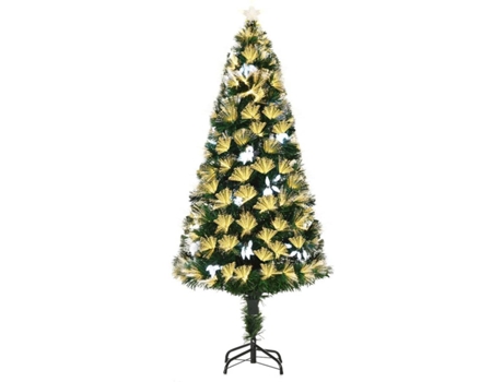 De Navidad Homcom pvc 150cm verde