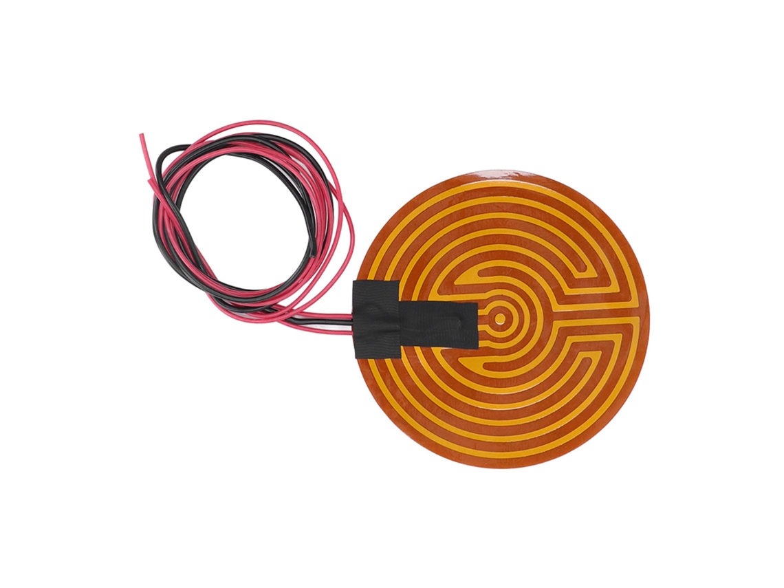 Omni-film De Calentamiento Flexible Pi 120w Placa Calefactora Redonda 12v Para Impresora 3d Accesorios Cama Caliente