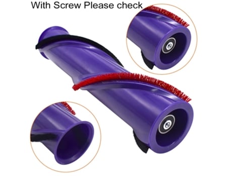 Rollo de cepillo para Dyson V7, conjunto de barra de cepillo de rodillo, Compatible con herramientas de aspiradora, piezas de fijación, Gadget para...