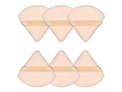 Esponja Triangular Macia Para Pó Facial E Corporal, Veludo Para Maquiagem E Base