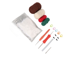 Kit de ganchillo para principiantes: erizos con hilo y aguja.