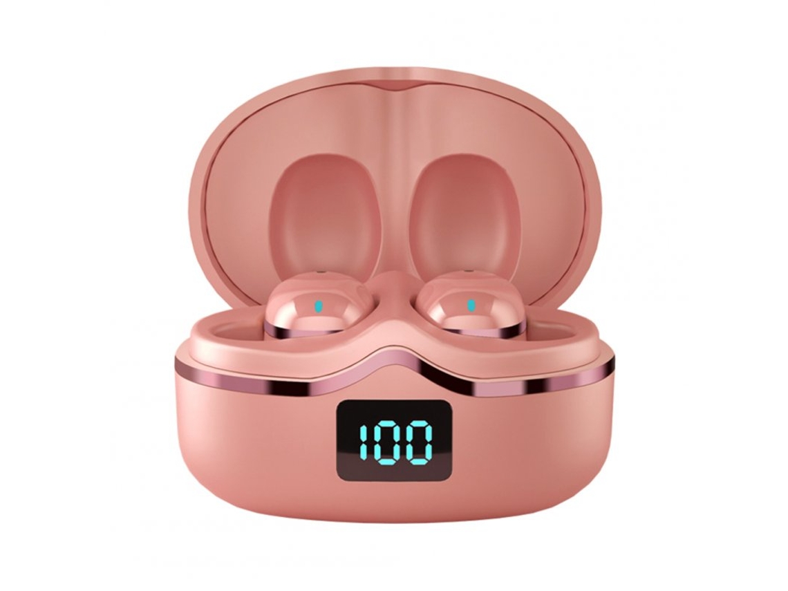 Auriculares Bluetooth True Wireless Wireless 5.0 Mini Binaural In-Ear Stereo Reducción de ruido con control táctil Cherry Blossom Pink