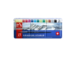 CARAN D'ACHE Gouache Studio Caja de 15 Tabletas