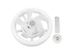 Ventilador De Teto Com Luz Led Inteligente Ajustável 3 Cores Dimmable Controle Remoto