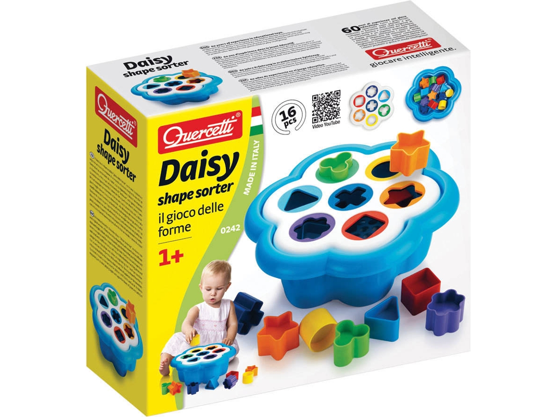 Juego Educativo QUERCETTI First Toys Clasificador Margarita 16 pz (Edad Mínima: 1 Año - 33,5 x 31 x 12,7 cm)