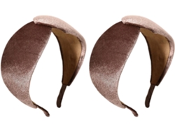 Conjunto De 2 Diademas Cómodas Y Aterciopeladas Para Un Look Moderno Y Versátil Para El Cabello.