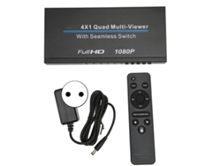 Interfaz Multimedia Hd Quad Multi Viewer 4x1 4 Entradas 1 Salida 1080p Ir Interfaz Multimedia Hd Quad Multi Viewer