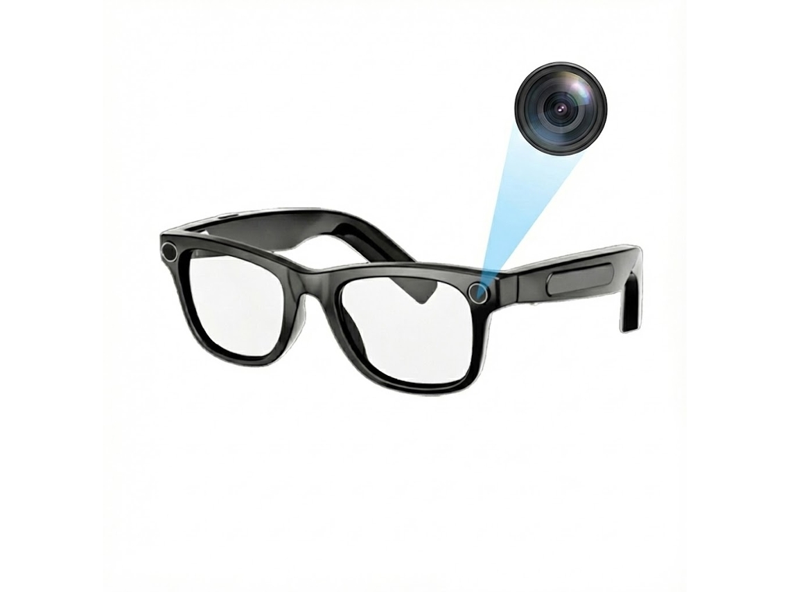Smartglasses Con Traductor De Ia, 27 Idiomas Y Cámara De 8 Mp (negro)