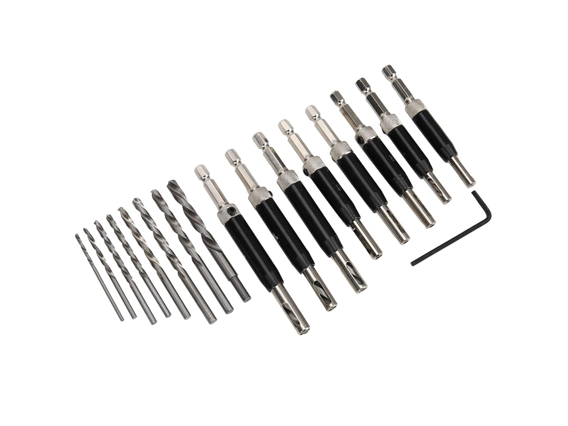 Juego Brocas Bisagras, Rendimiento Aleación Aluminio Bisagras, Madera.