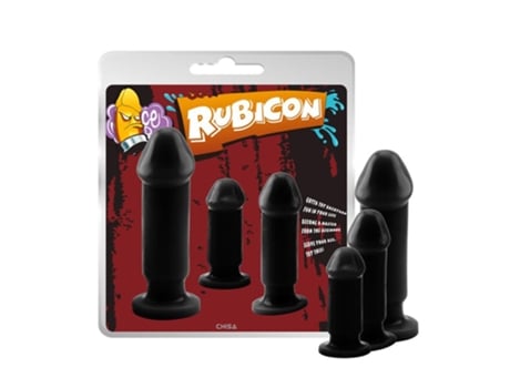 Estimulador CHISA Conjunto 3 Plugs Anal Evil Dark (Negro)