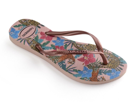 Zapatillas de Mujer HAVAIANAS Slim Tropical Ballet Rose/Pink Retro Metallic 37/38