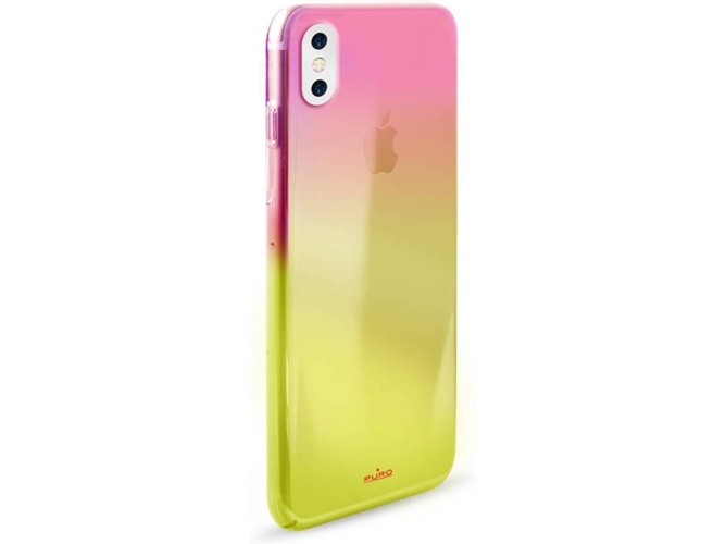 Carcasa iPhone X PURO Hologram Amarilla