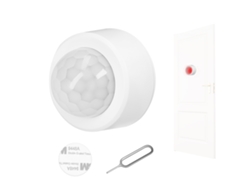 Sensor de movimiento HKJ, PIR Zigbee, inalámbrico, detector infrarrojo, 120°, Link, Alerta, App, requiere hub, para interiores y exteriores