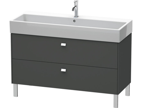 Mueble de aseo DURAVIT Brioso de 118,4 x 45,9 cm 2 extraíbles con sifón y delantal para lavabo Vero Air 235012