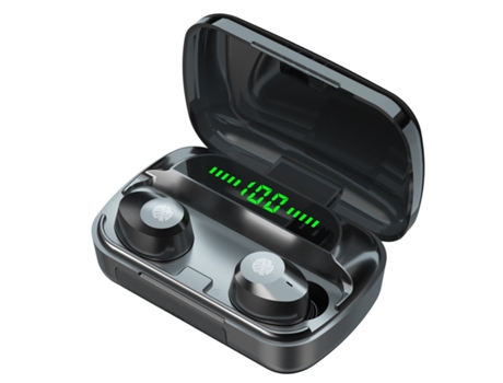 Auriculares inalámbricos Bluetooth, con estuche de carga (negro) CHRONUS