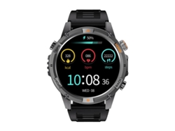 Smartwatch deportivo con pantalla redonda de 1,46 pulgadas, Bluetooth, llamadas y GPS (negro)