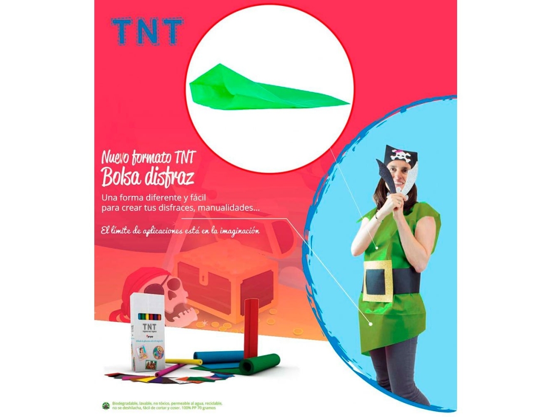 Bolsas Pack 25 65X90 Tnt Tecido Verdegenerico
