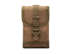 Bolsa para teléfono móvil de estilo militar, de nailon, con cinturón, impermeable, multifuncional, para deportes al aire libre.