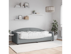 Sofá Cama Con Colchón Tela Gris Claro 90x200 Cm