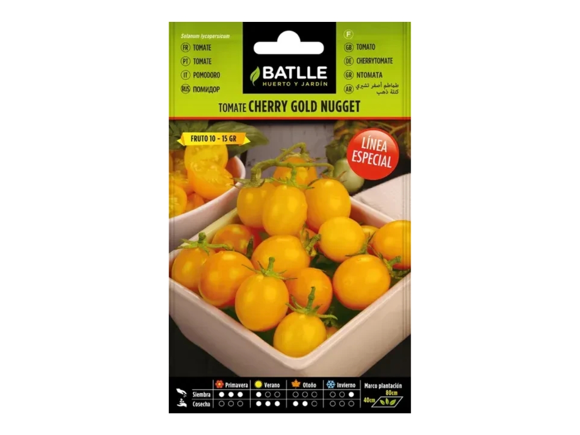 Semillas de tomate cherry amarillo BATLLE Gold Nugget