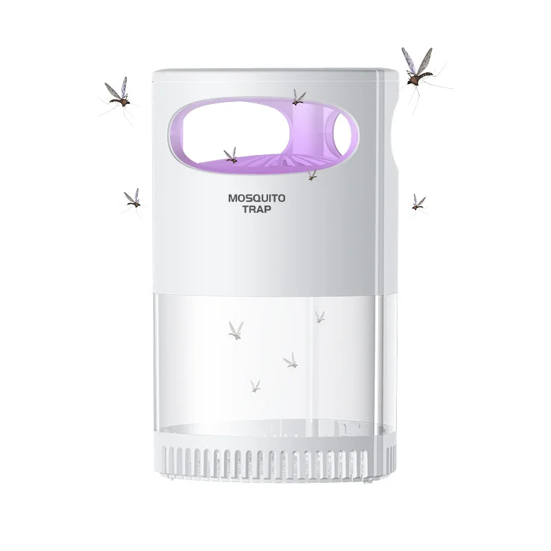 Lámpara Antimosquitos Inalámbrica Y Silenciosa (blanca), Tipo C, Alimentada Por Usb, Con Succión Totalmente Automática.