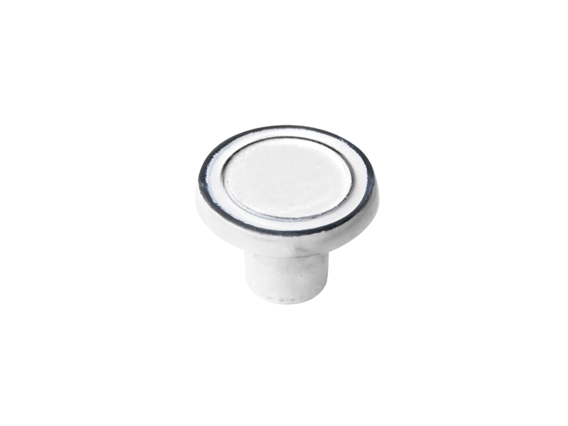 Pomo Para Muebles 35 Mm De Diámetro Hierro Patinado Blanco Envejecido Juego De 24 Piezas