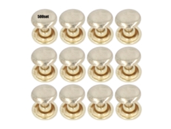 500pcs Rebites de Pinos Metálicos 8mm Ferro Eletroplatado Ouro Acessórios de Couro