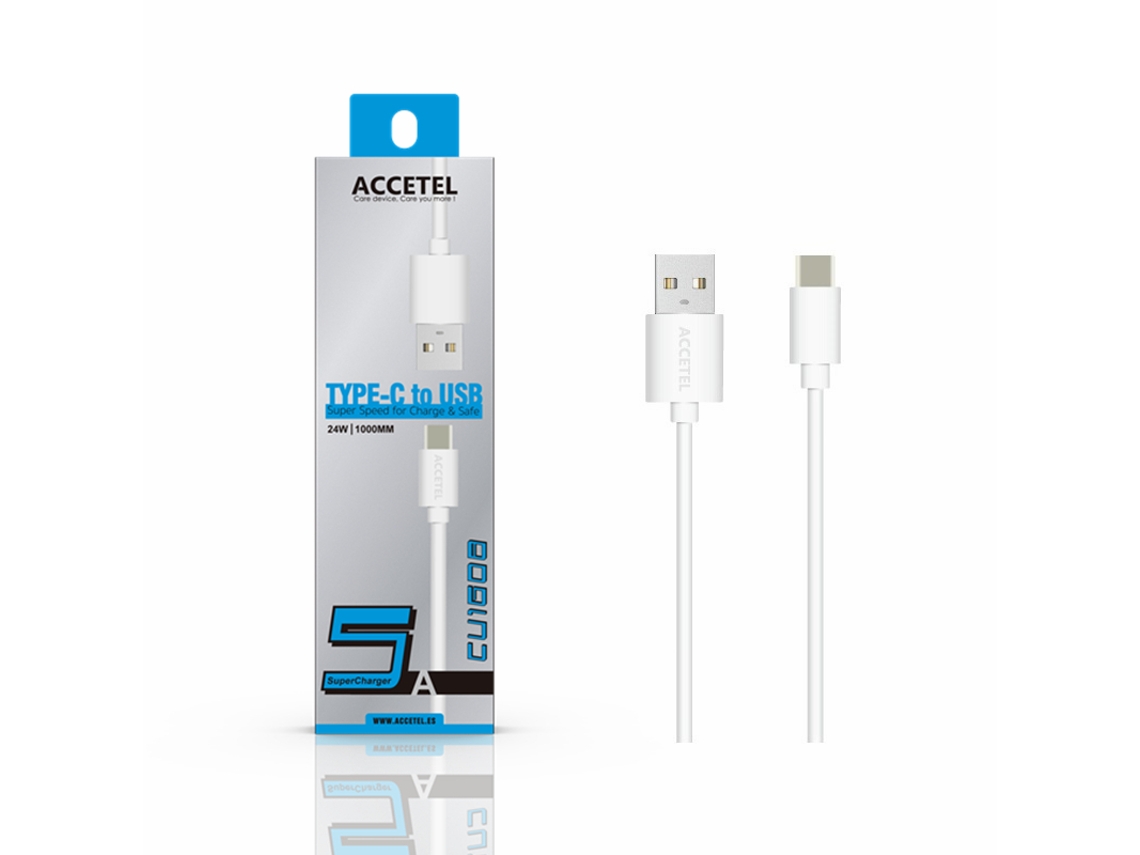 Cable GANDY para Samsung Galaxy A14 5G (1 m - Blanco)