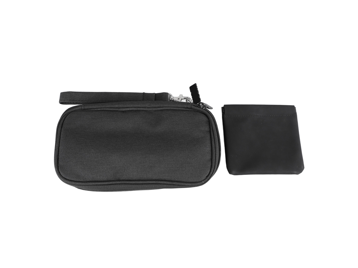 Bolsa De Almacenamiento De Suministros Digitales Negra Con Bolsa Para Auriculares, Accesorios Para Teléfonos Móviles Inteligentes