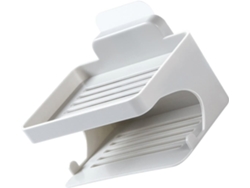 Juego de 3 organizadores de pared de doble capa, sin necesidad de taladrar, para baño y lavabo - Slowmoose