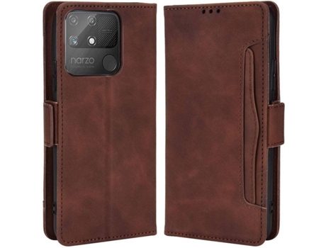 Funda Oppo Reno 7 5G HFS-HOUSE Cartera Marrón