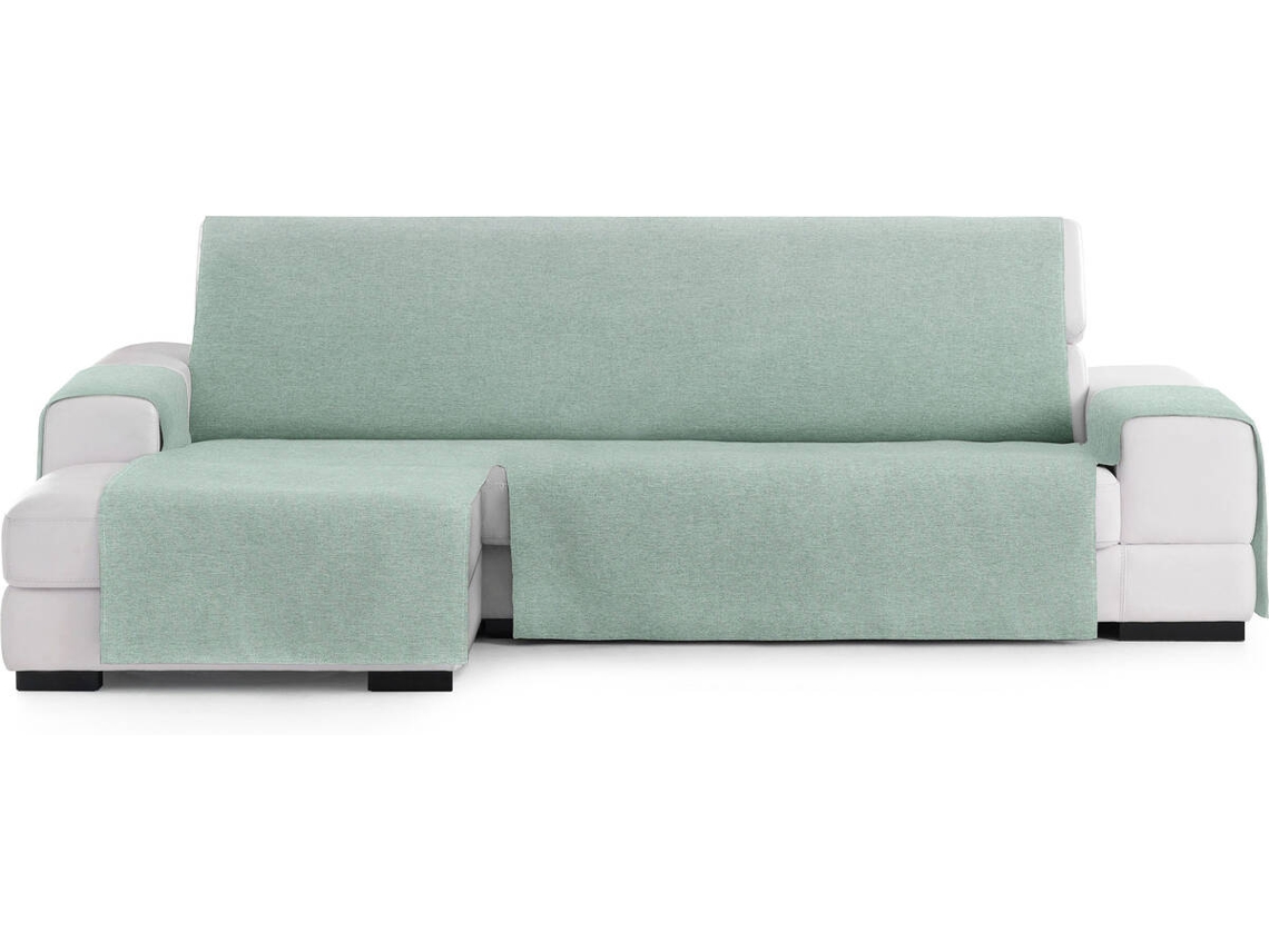 Funda de Chaise Longue Izquierda EYSA Prática Premium Valeria Tejido Elástico (240 x 80 x 220 cm - Poliéster y Algodón - Verde)