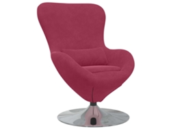 Maison Exclusive - Sillón Huevo Rojo Vino Terciopelo