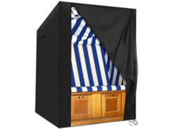 Funda para columpio de exterior de tres plazas, impermeable, para muebles de patio, material duradero con revestimiento resistente.
