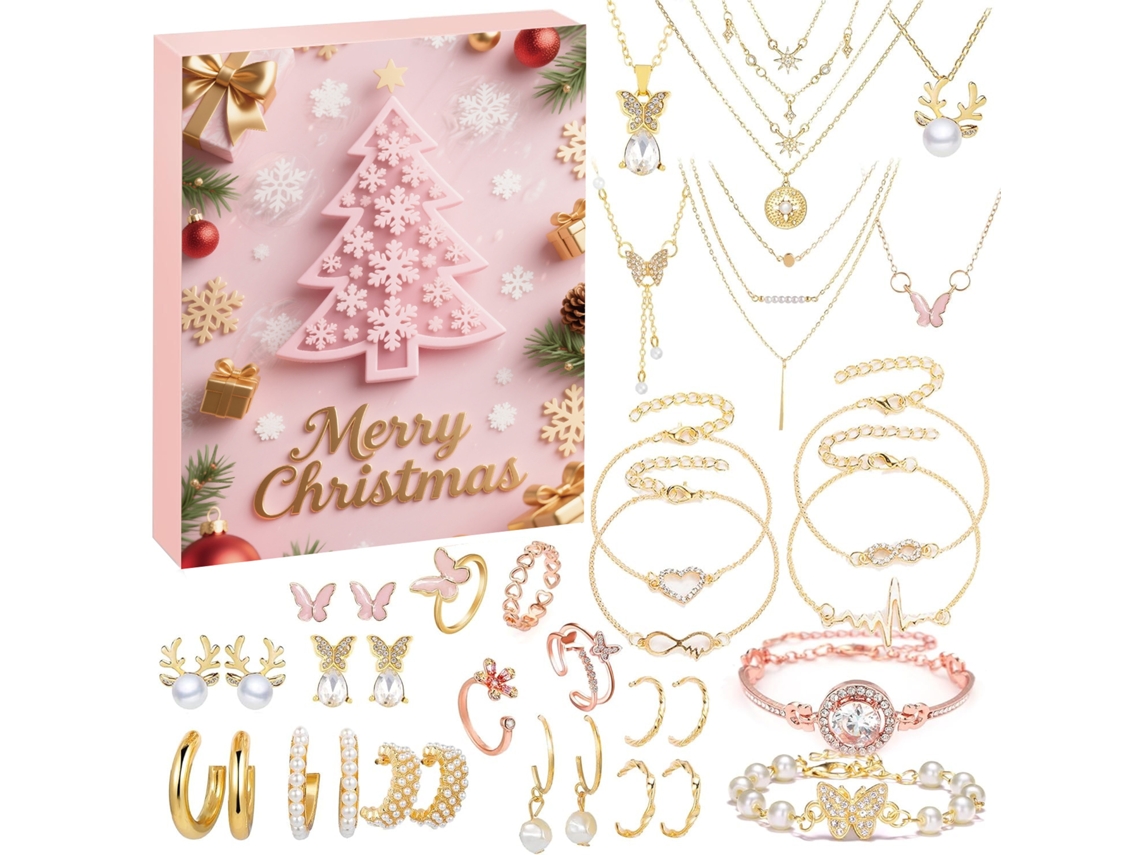 Conjunto de pulseras de cristal para regalo de fiesta, accesorios para pulseras navideñas, caja sorpresa para memoria USB.