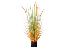 Planta artificial de hierba de cerdas Beliani de material sintético verde 43x43x90