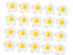 20pièces Lot Pinces À Cheveux Plumeria Eva Artificielles Accesorios Fleurs Tropicales Para Femme...