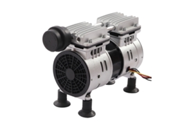 Bomba de vacío, 550 W de potencia, funcionamiento silencioso, color plata.