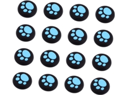 Juego de 16 protectores de silicona para joystick, con forma de garra de gato. Juego de 16 protectores de silicona para joystick, Gokoco.