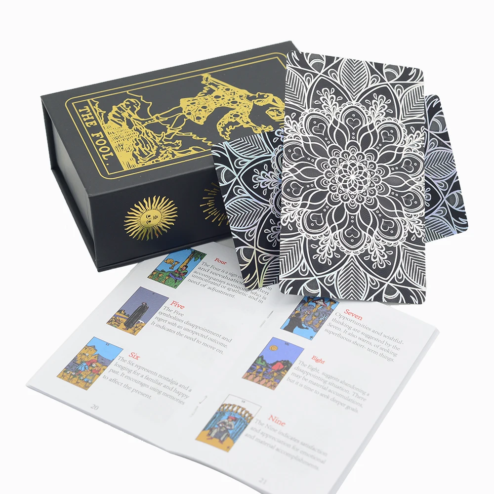 Juego De Cartas De Tarot, Juego De Mesa De Pvc, Set De Regalo De Cartas De Adivinación
