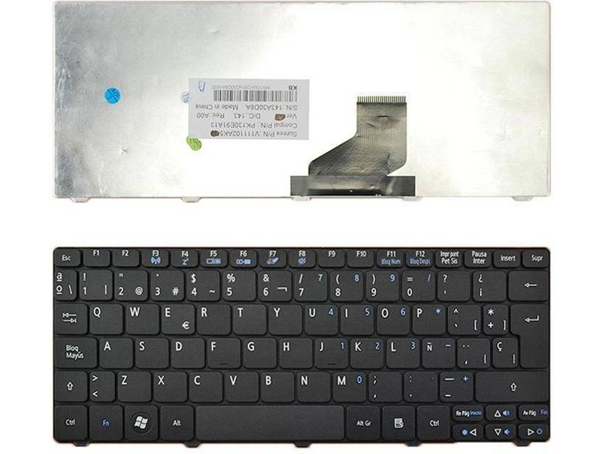 Teclado para Portátil Acer Aspire One D255 D260 521 533 532H Ao532