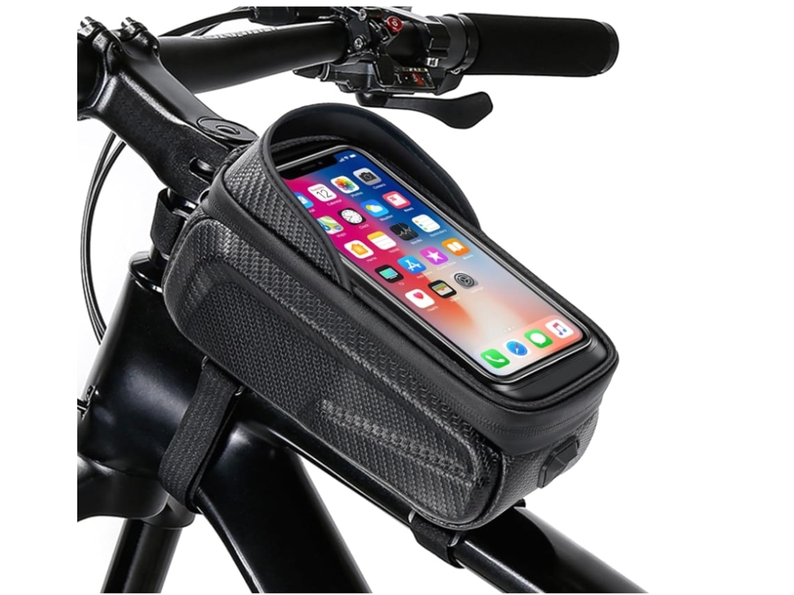 Bolsa para bicicleta, diseño robusto, resistente a la deformación, impermeable, TZ01, color negro, Gusshious