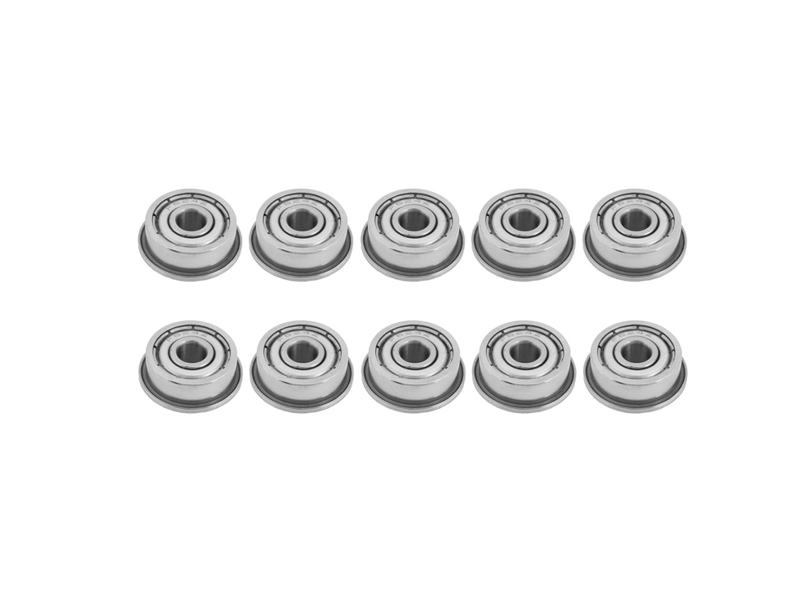 2026velora-10 Piezas Rodamientos De Bolas Miniatura Acanalados F624zz Doble Blindaje 4x13x5mm
