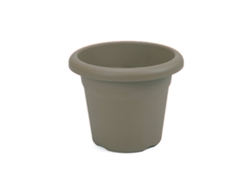 PLASTIKEN TERRA - Maceta Redonda Medida 20 cm 3L Taupe