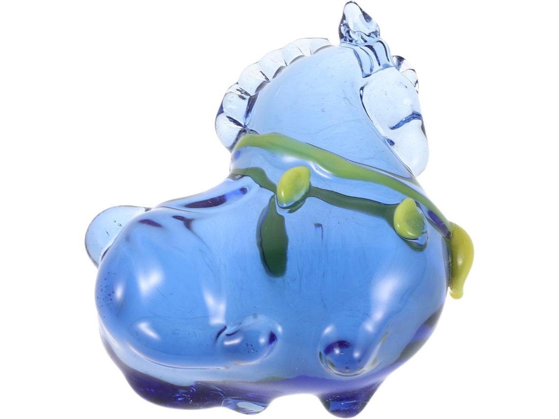 Figura Caballo Cristal Decoración Nuevo Chino Estatua Miniatura Hogar Oficina Adorno Coleccionable Festiva
